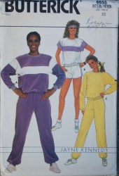 6655 LOOSE PULLOVER SS-LS TOP, BOTTOMS STRETCH PATTERN 14